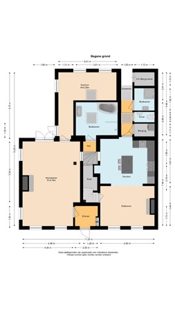 Floorplan - Vlaardingsekade 61, 2636 BD Schipluiden